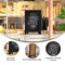Merrick Lane Magda Set of 10 Wall Mount or Tabletop Magnetic Chalkboards with Folding Metal Legs